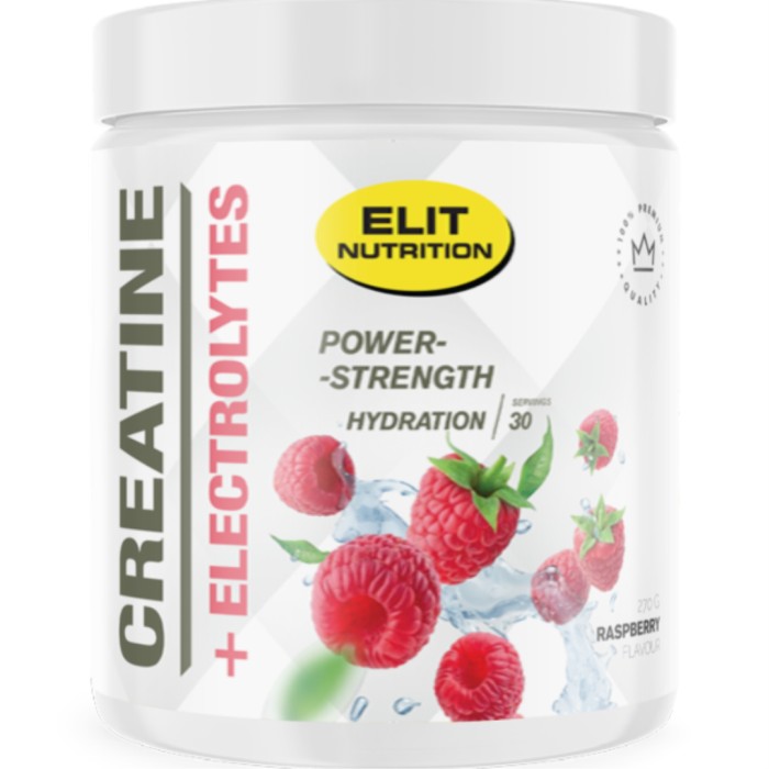 Elit Nutrition Creatine + Electrolytes Raspberry 270 g