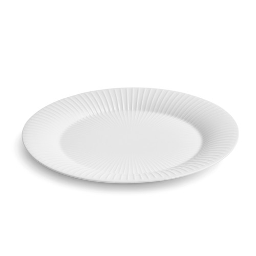 Kähler - Hammershøi Ovalt Serveringsfat - Vit - 28,5x22,5 cm