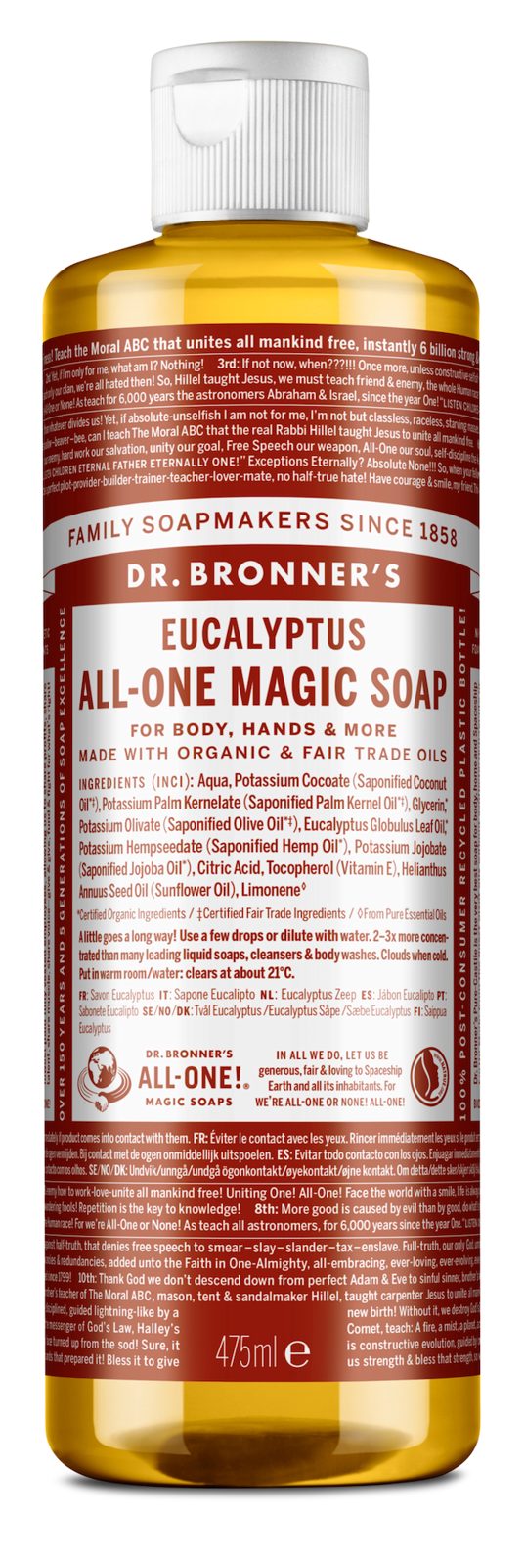 Dr. Bronner's Magic Soaps Eucalyptus 475 ml