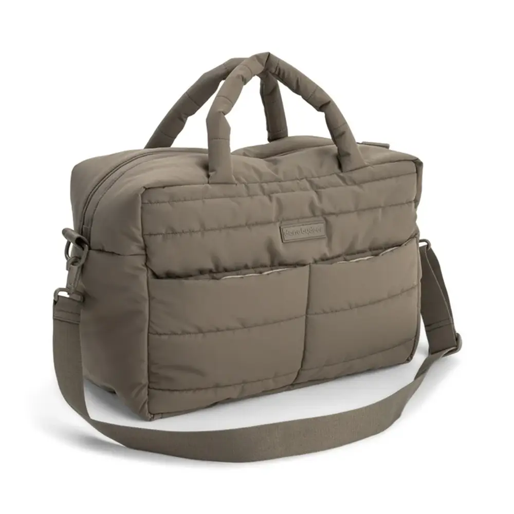 Done by Deer - Quilted changing bag - Taupe - 41 x 21 x H 29 cm