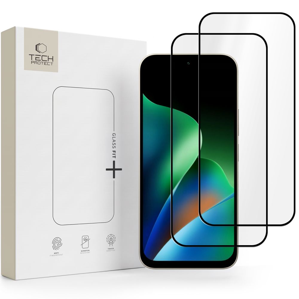 Tech-Protect Glass Fit+ 2-pack härdat glas till Xiaomi Redmi 17 4G / 5G – Svart