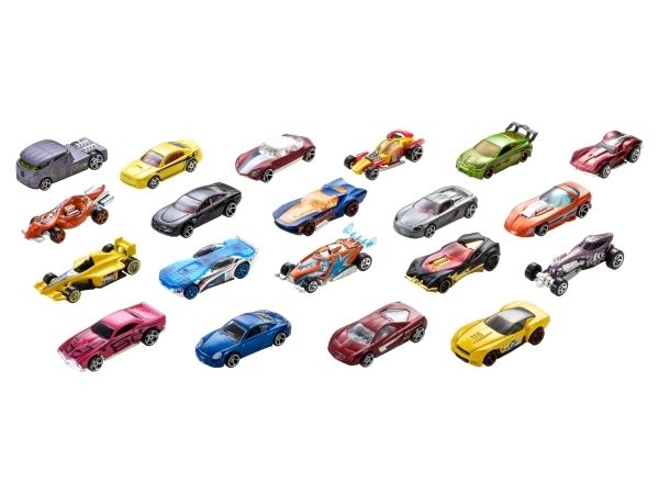 Hot Wheels leksaksbilar 1:64, 20-pack