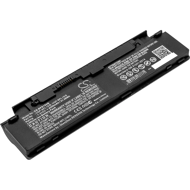Batteri till Notebook, Bärbar dator för Sony VAIO VGN-P29VN/Q, VAIO VGN-P530H/Q m.fl.