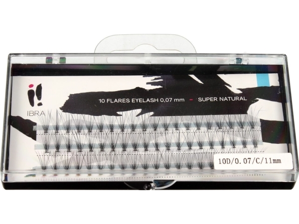 Ibra Super Naturals Artificial Eyelash Clusters 0.07 C-11mm