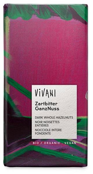 Vivani Mörk Choklad Hasselnöt 100 g