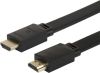DELTACO Platt HDMI-kabel 2.1 ha-ha, Svart 5 m