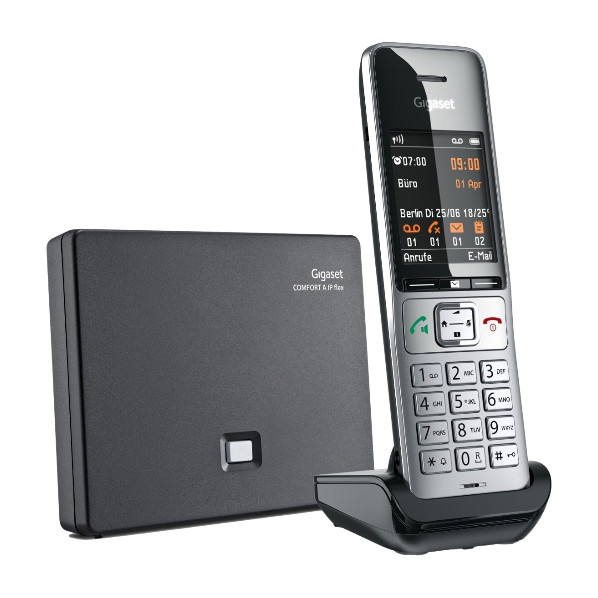 Gigaset COMFORT 500 Ip Flex Hemtelefon, grå