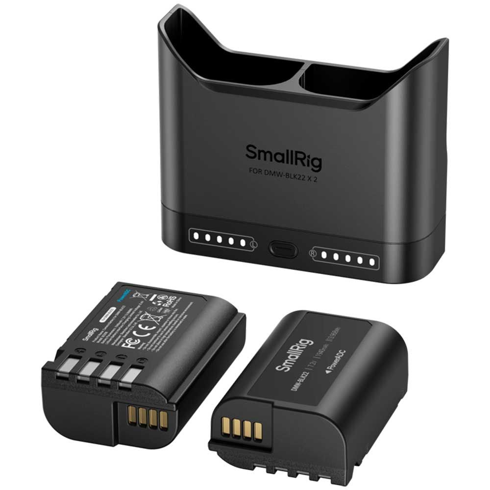 SmallRig 5487 Charging Kit, Panasonic (2x DMW-BLK22 batteri + laddare)