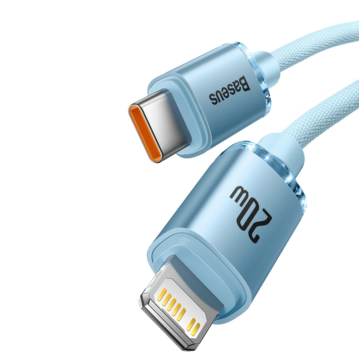 Baseus USB-C till Lightning kabel 20W PD, 1.2m - Blå, bild 2
