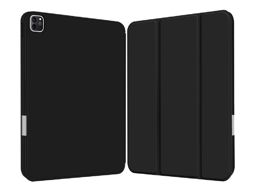 4smarts - Vikbart fodral för surfplatta - termoplastisk polyuretan (TPU), polyuretanläder - svart - för Apple 13-inch iPad Pro (M4), bild 2