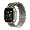 Apple Watch Ultra 4 GPS + Cellular 49 mm naturligt titan, naturligt titan Milanesisk loop - M