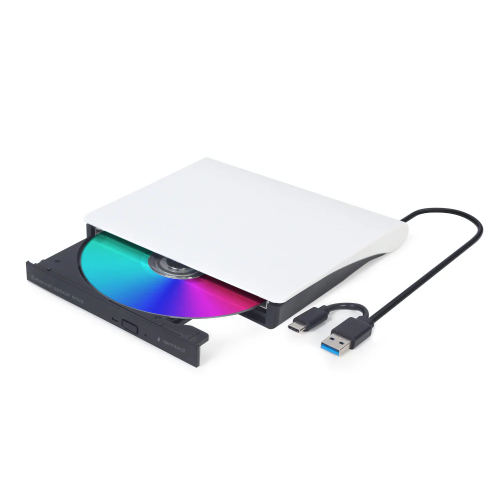Gembird USB 031 extern DVD-enhet (vit)