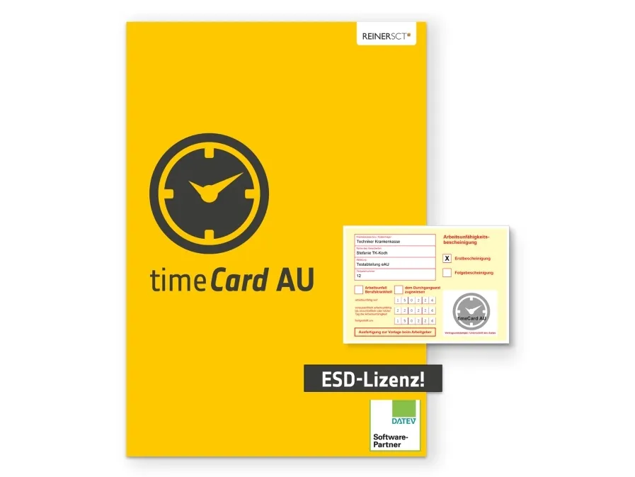 REINER SCT timeCard AU 1-årig 10MA årslicens för 10 anställda