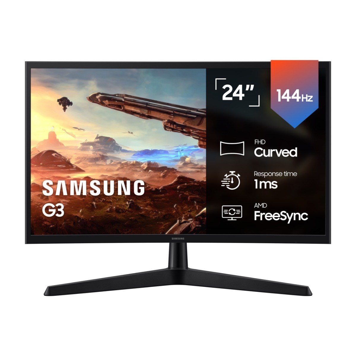 Samsung Essential Monitor G3 G35H 24" Full HD gamingskärm