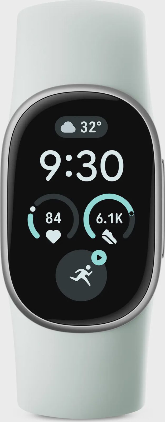 Google Fitbit Edge hybridklocka 39 mm Wi-Fi (fog/silver)
