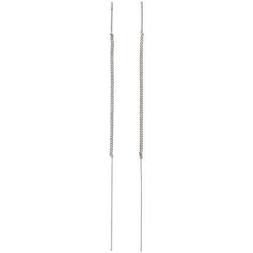 PILGRIM - TAHOE Chain Earrings - Silver-Plated - 8 cm