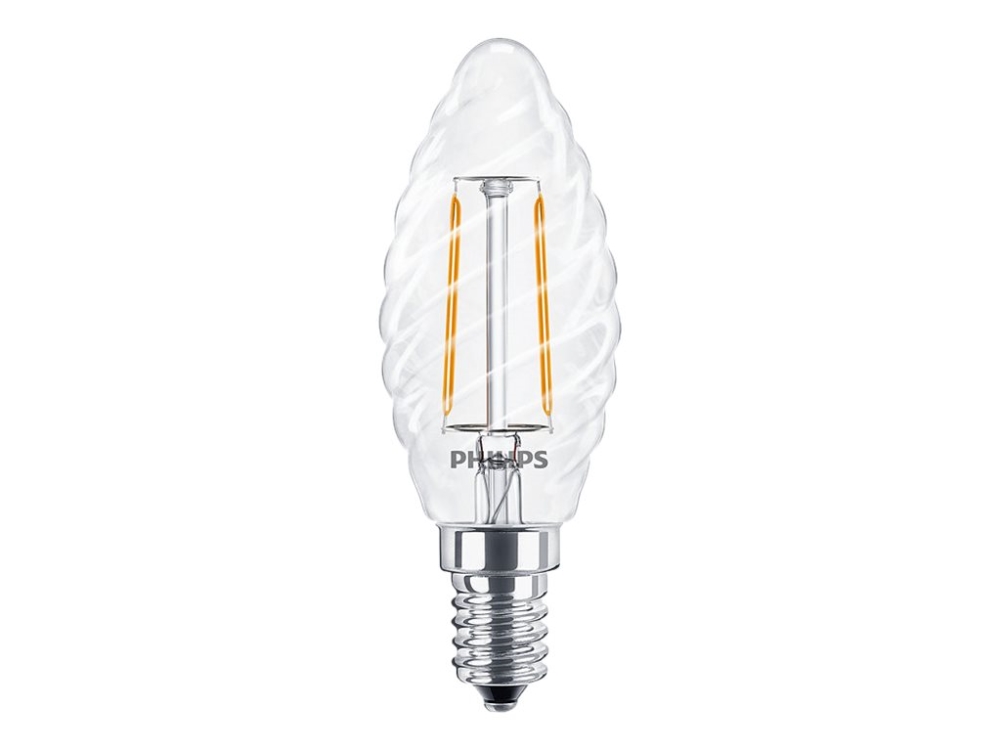 Philips CorePro - LED-glödlampa med filament - form: ST35 - klar finish - E14 - 2 W (motsvarande 25 W) - klass E - varmt vitt ljus - 2700 K