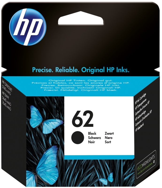 HP 62 Bläckpatron Svart