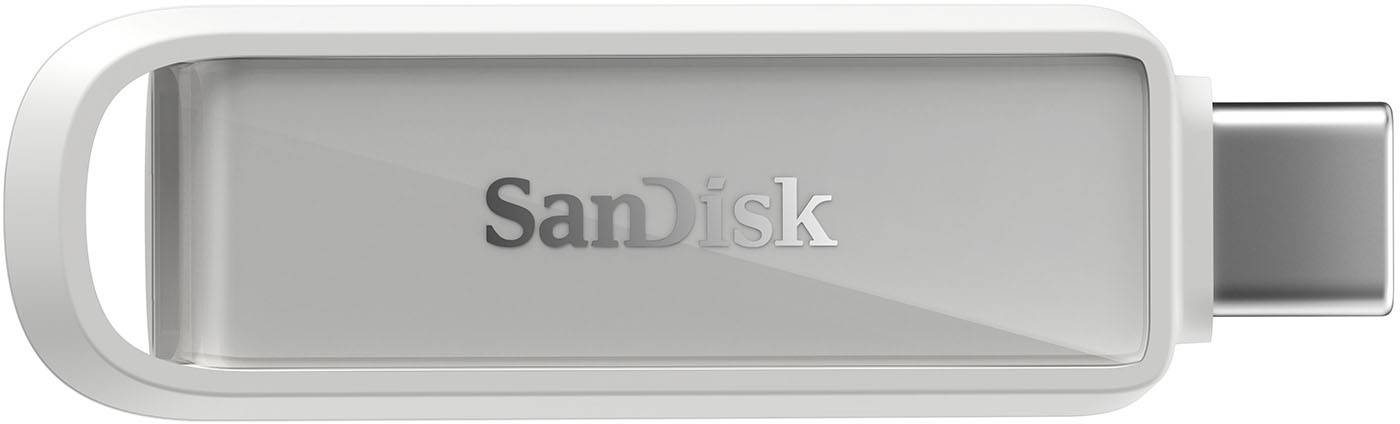 256 GB Sandisk USB Phone Drive med USB-C - Arctic White, bild 3