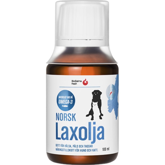 Norsk laxolja för hund och katt 100 ml