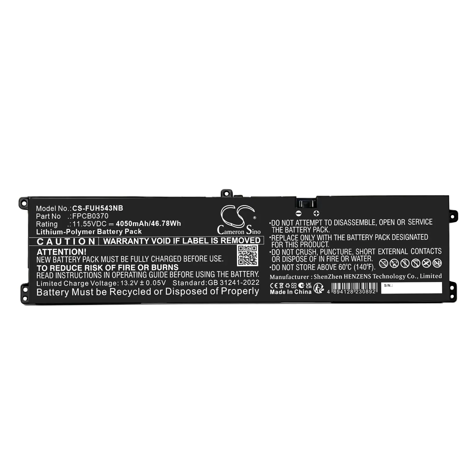 Batteri till Bärbar dator, laptop för Fujitsu A3512, Eichfeld 47 m.fl.