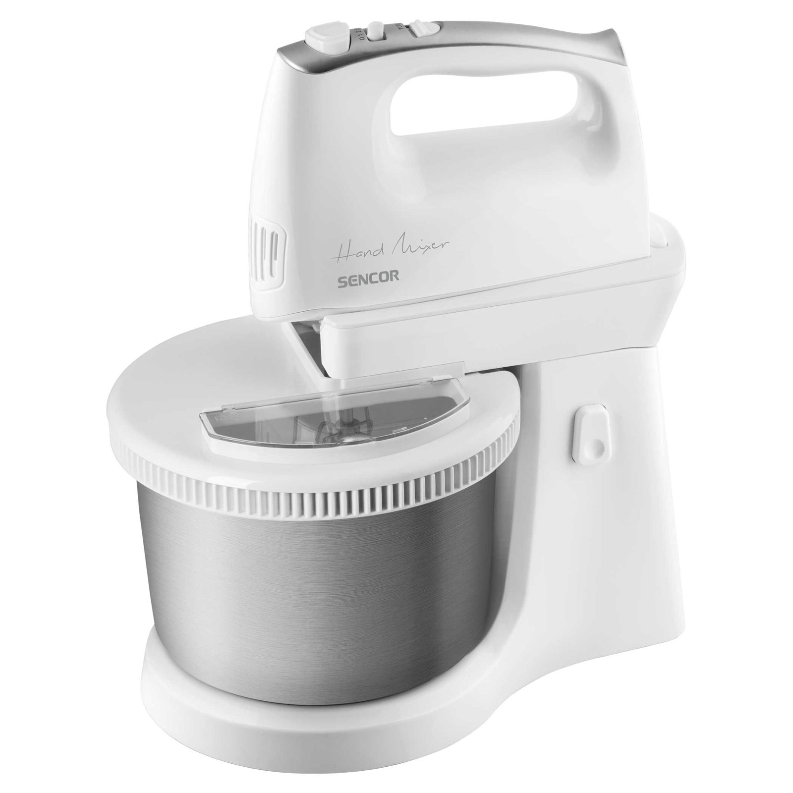 Sencor SHM 6206SS, Handmixer, Rostfritt stål, Vit, Knådning, Mixning, 1,2 m, 2,5 l, 500 W