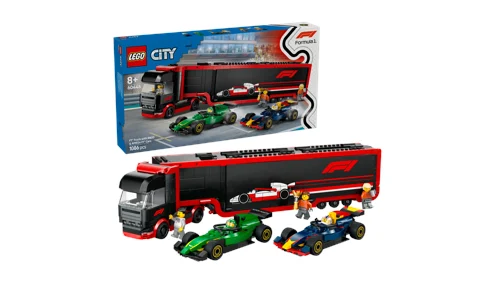 LEGO City F1 lastbil med RB20 & AMR24 F1 bilar 60445, bild 3