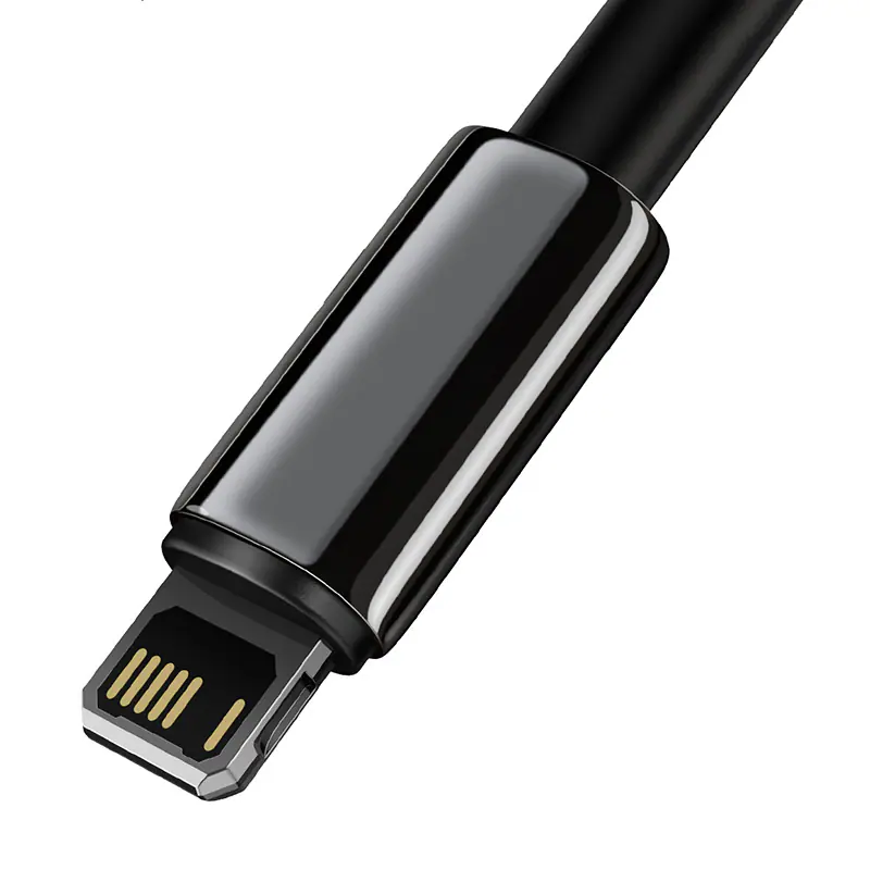 Baseus Tungsten Gold USB-A till Lightning 2.4A, 2m - Svart, bild 2