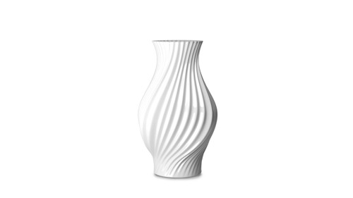 Lyngby Porcelæn - Twist Vas - Vit - 25 cm, bild 3