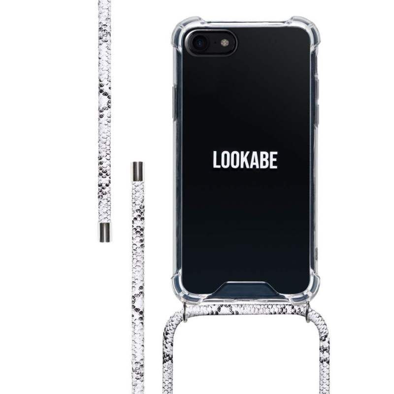 LOKABE | Bakskal till mobiltelefon - halsband - plast - Ormskinnsfärg - för Apple iPhone 7/8