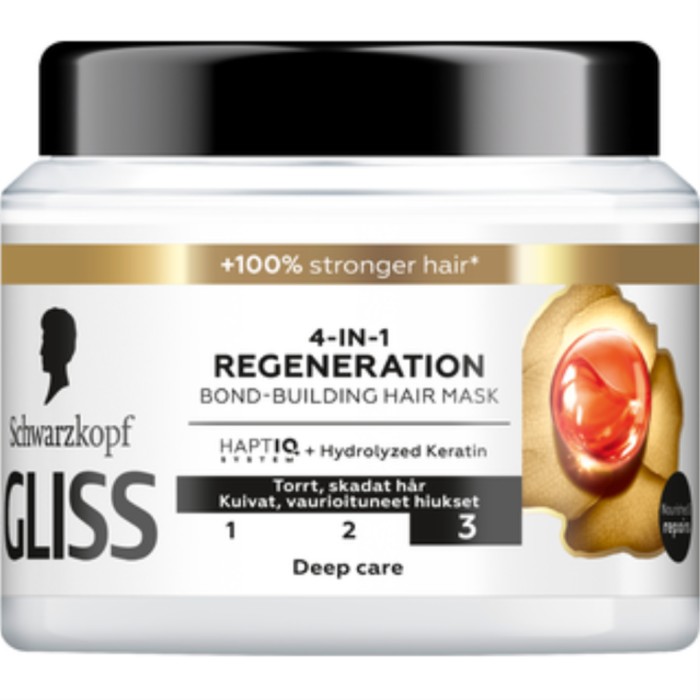Schwarzkopf Gliss 4-In-1 Regeneration Bond-Building Hair Mask 400 ml, bild 2