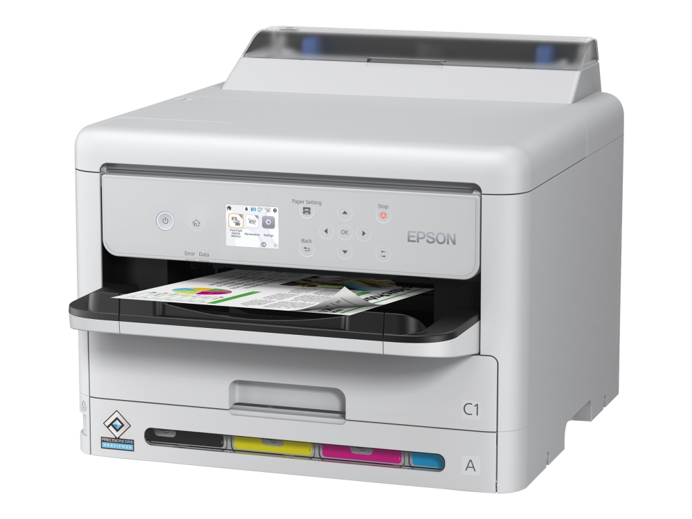 Epson WorkForce Pro WF-C5390DW - Skrivare - färg - Duplex - bläckstråle - A4/Legal - 4800 x 1200 dpi - upp till 25 sidor/minut (mono)/upp till 25 sidor/minut (färg) - kapacitet: 330 ark - USB, Wi-Fi, Gigabit LAN