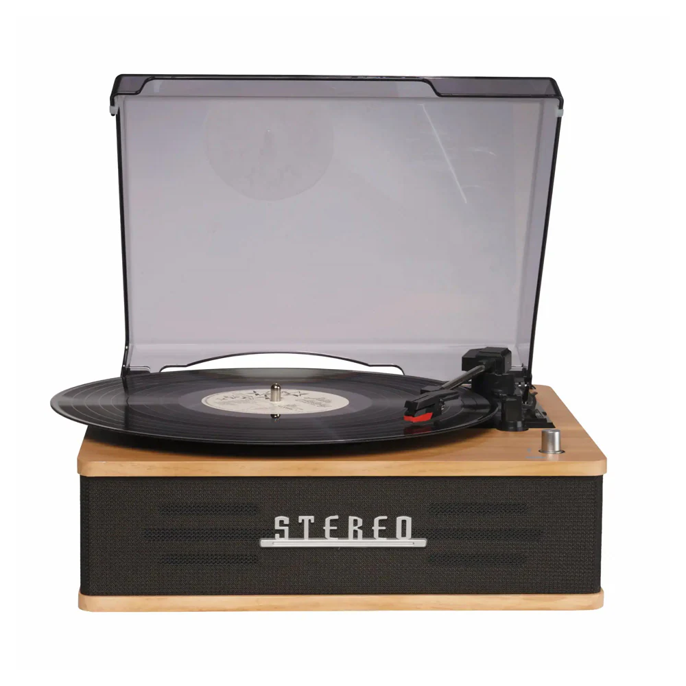 Denver VPB-262LW remdriven skivspelare 33 1/3, 45, 78 rpm, ljust trä