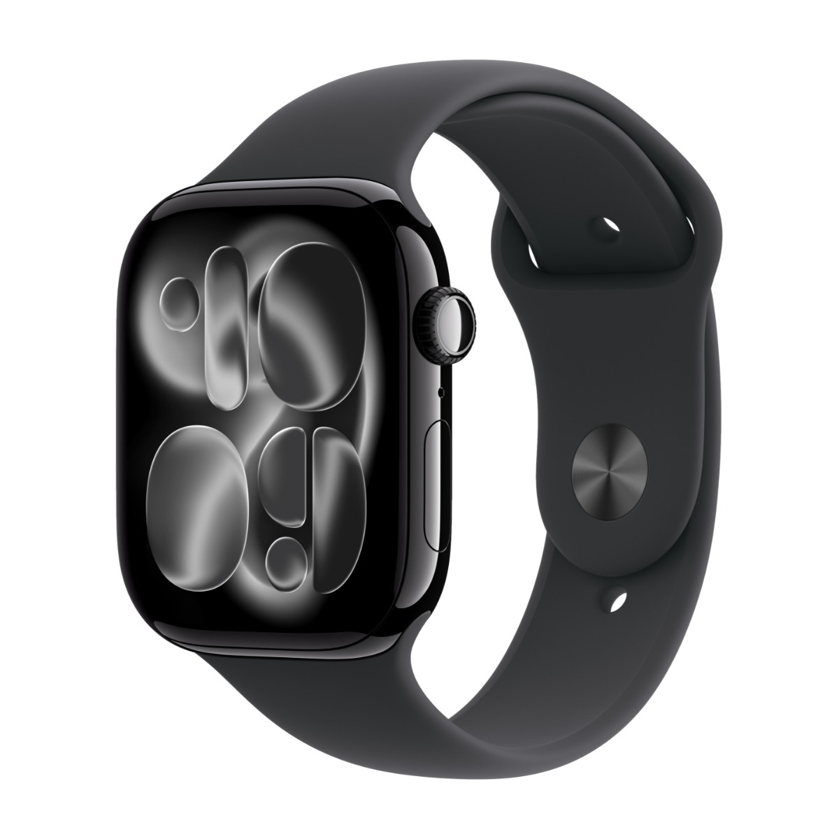 Apple Watch Series 11 GPS + Cell 46 mm gagatsvart aluminum, svart sportband - S/M, bild 5