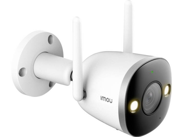 IMOU Bullet 2S - Nätverksövervakningskamera - kula - utomhusbruk - väderbeständig - färg (Dag&Natt) - 2 MP - 1920 x 1080 - 1080p - fast lins - ljud - trådlös - Wi-Fi - LAN 10/100 - H.264, H.265 - DC 12 V