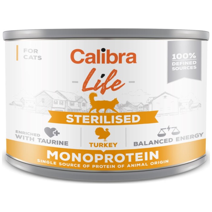 Calibra Cat Life can Sterilised Turkey 200 g