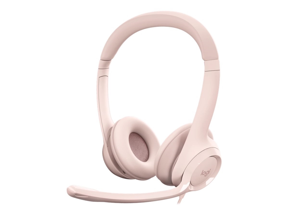 Logitech H390 USB-hörlurar (rosa), bild 2