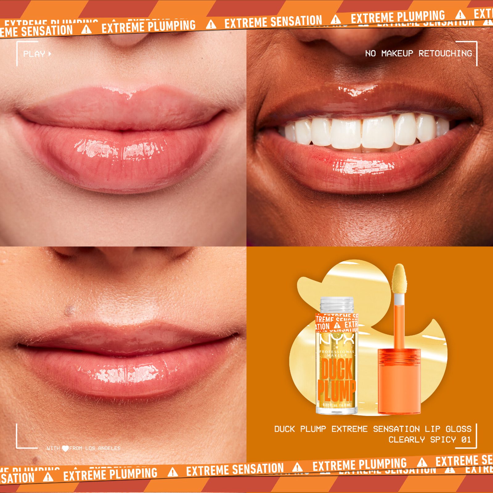 NYX PROFESSIONAL MAKEUP Duck Plump Lip Gloss 01 Clearly Spicy, bild 2