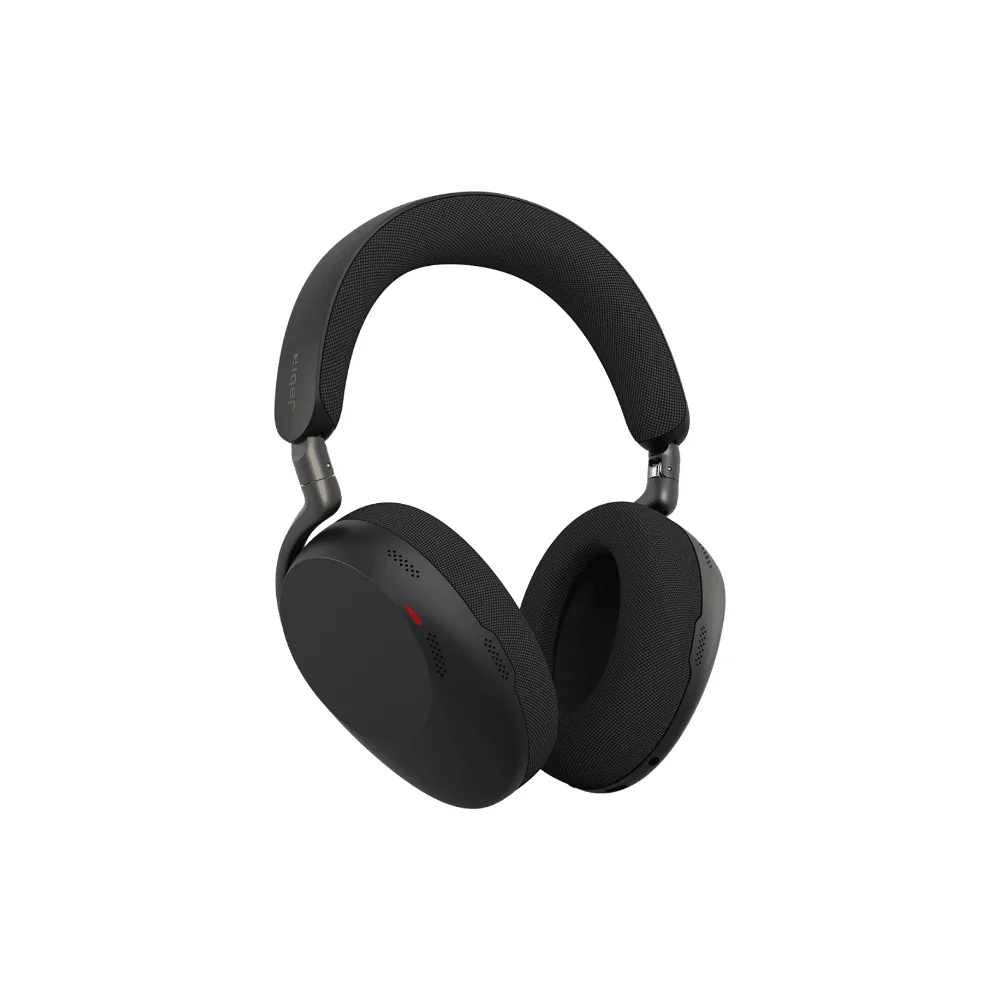Jabra Evolve3 85 MS Headset, USB-C, trådlös laddningsplatta, svart