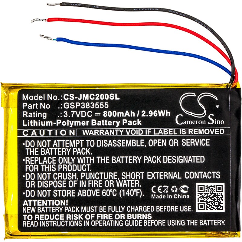 Cameron Sino batteri/ackumulator GSP383555 för JBL Clip2 Clip 2 An Cs056us Clip2blkam P04405201 / CS-JMC200SL, bild 3