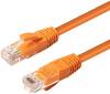 Nätverkskabel MicroConnect oskärmad U/UTP Cat.6a, RJ45, 500MHz, LSZH, 10 meter - Orange