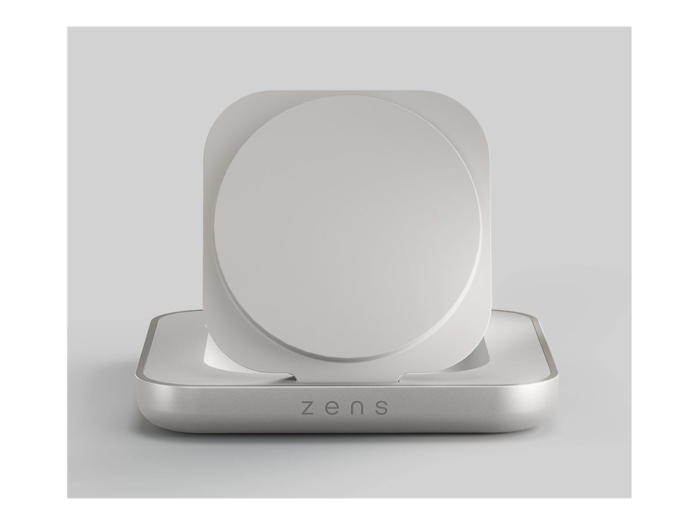 ZENS ZESC20W/00 magnetisk trådlös sängbordsladdare 15 watt Qi2, vit/silver