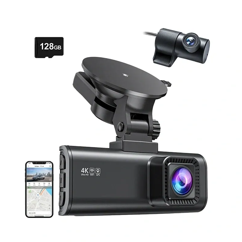 REDTIGER F7NP WiFi 4K + 1080p 128 GB bilkamera