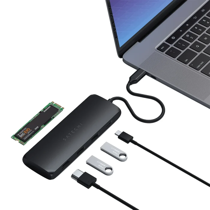 Satechi USB-C Multiadapter med SSD-plats