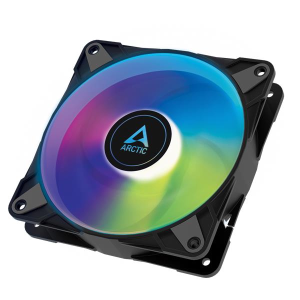 Fläkt 120 mm Arctic Cooling P12 PWM PST ARGB, 0dB, 0~2000 rpm, 48,8 cfm - Svart, bild 3