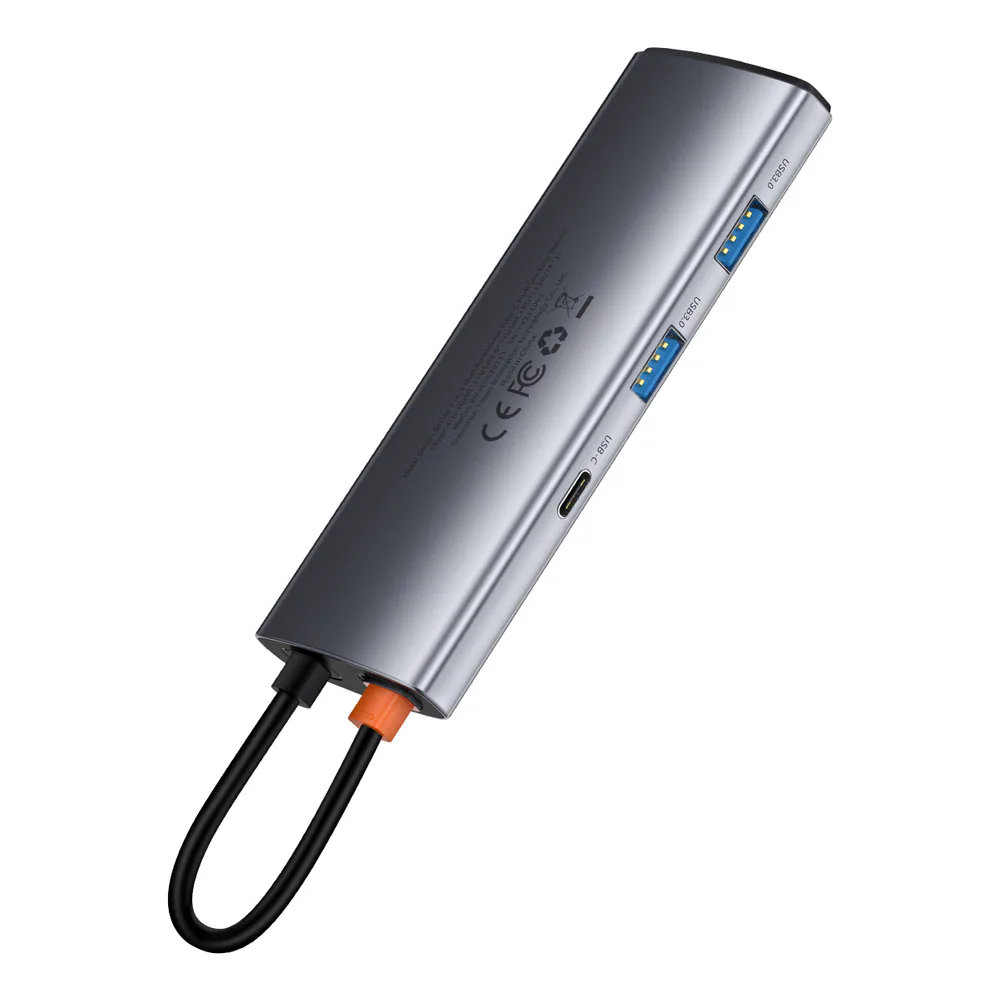 Baseus 7-i-1 adapter WKWG020113 Hub USB-C till 2x USB 3.0 + HDMI + 2x USB-C + microSD/SD-läsare, bild 3