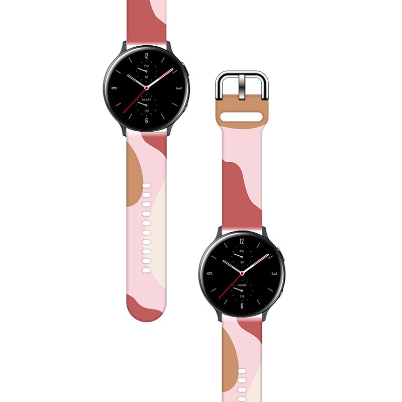 Armband Moro för Samsung Galaxy Watch 45 / 46 / 47 mm silikonarmband klockarmband - mönster 12, bild 2