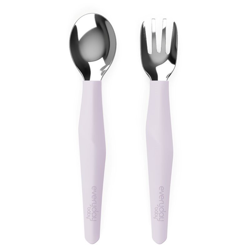 Everyday Baby bestick i rostfritt stål, light lavender