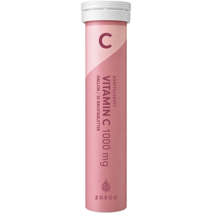 Zoeco Vitamin C 1000 mg Hallon 20 brustabletter, bild 2