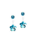 Blomdahl Medical Plastic Pendant Flower 4/6mm Aquamarine